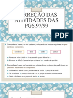 Correção Das Atividades Da Pg_97-99