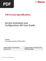 Service Activation and Configuration API User Guide: TM Forum Specification