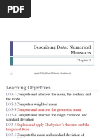 Chapter 3. Describing Data-Numerical Measures