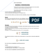 Razones y Proporciones (Regla de Tres)