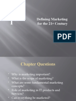 Defining Marketing For The 21 Century