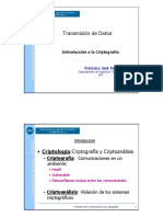 Transmisión de Datos - Introducción A La Criptografía