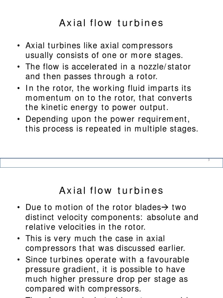 Axial Flow Turbines | PDF | Turbine | Dynamics (Mechanics)