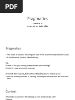 Chapter 10 Pragmatics