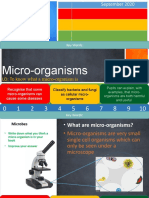 Micro-Organisms: LO: To Know What A Micro-Organism Is