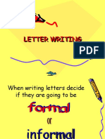 Letter Writing PPT Presentatin