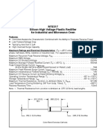 NTE517 Silicon High Voltage Plastic Rectifier For Industrial and Microwave Oven