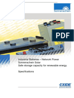 Industrial Batteries - Network Power Sonnenschein Solar Safe Storage Capacity For Renewable Energy. Specifications