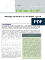 Noref Policy Brief: Challenges of Pakistan's Governance System