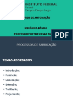 Processos de Fabricação