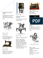 Historia de la maquina de coser desde 1790 hasta 2019