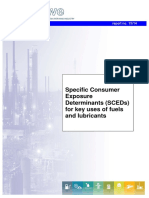 Specific Consumer Exposure Determinants (Sceds) For Key Uses of Fuels and Lubricants