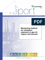 Monitoring Method For Inhalation Exposure To Gas Oil Vapour and Aerosol