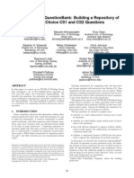 The Canterbury Questionbank: Building A Repository of Multiple-Choice Cs1 and Cs2 Questions