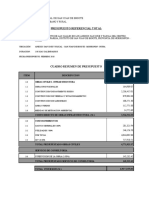 Presupuesto Total de Inversion