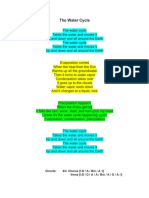 w29 Year 2 How The World Works The Water Cycle Song Lyrics Year 2