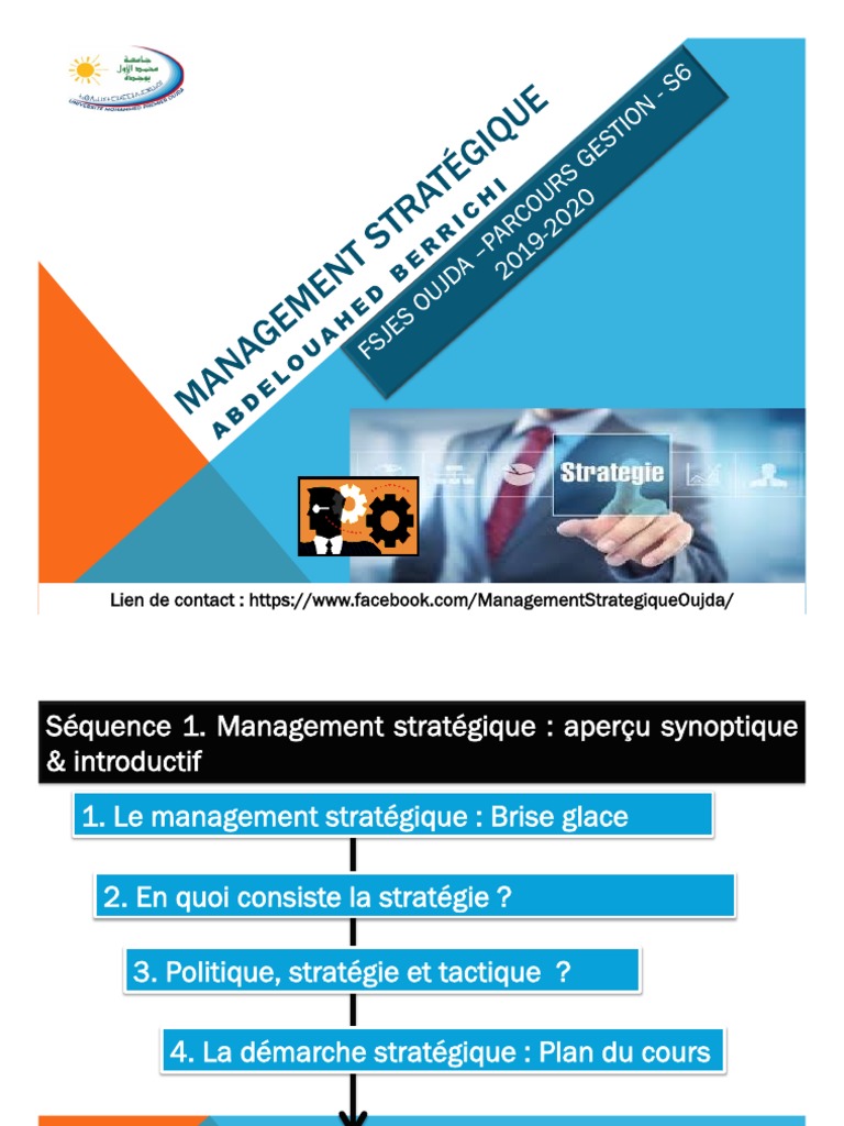 Management Stratégique : Concepts Clés | PDF | Gestion stratégique ...
