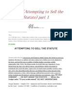 Statutes (Attempting To Sell The Statute) Part 1