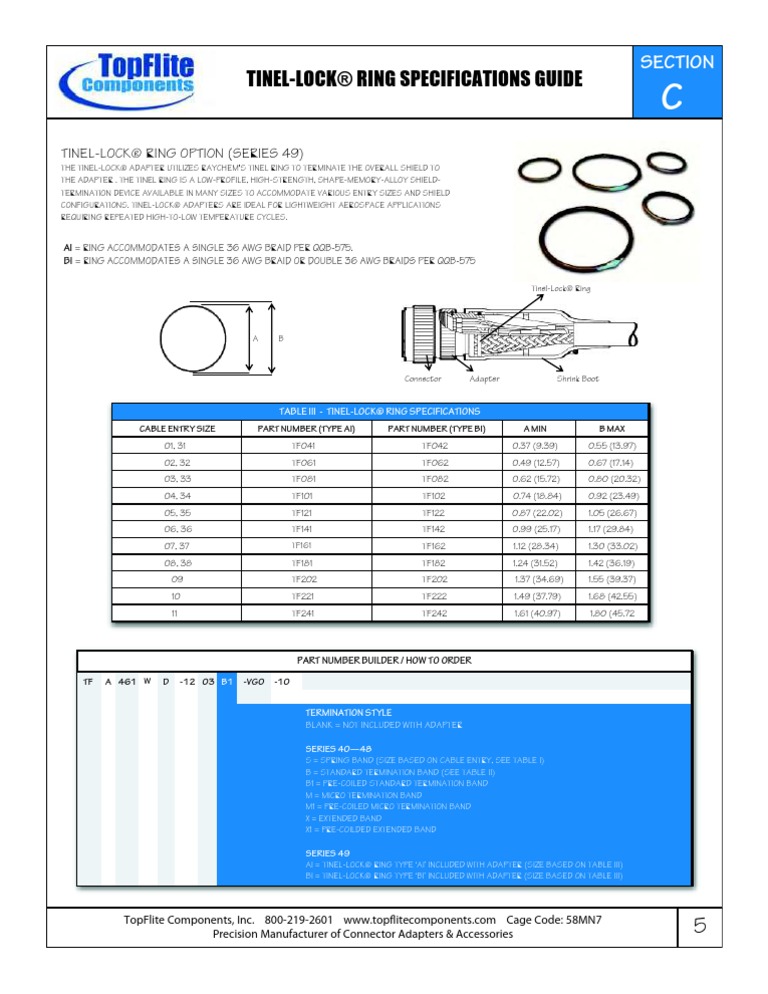 TopFlite Components - Tinel - Lock® Ring | PDF | Electrical Connector ...
