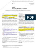 C40 Standard Test Method for Organic Impurities in Fine Aggregates for Concrete