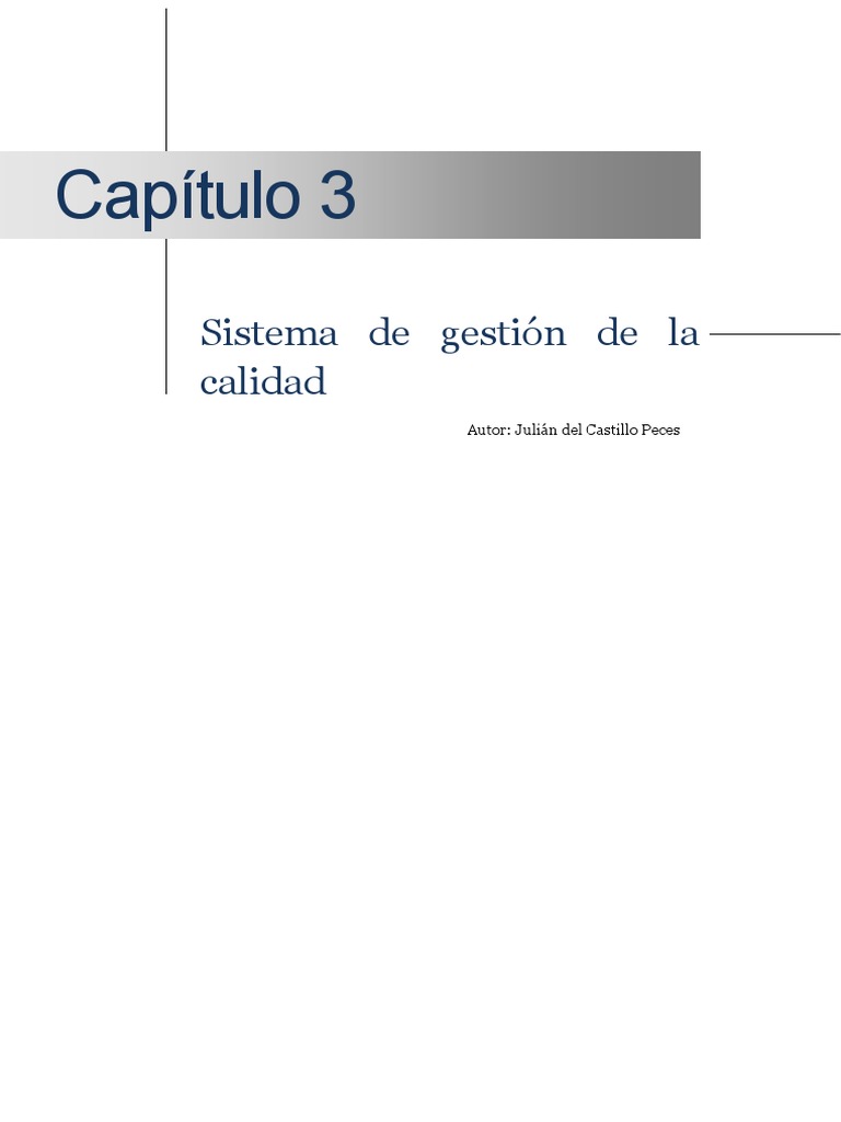 Capitulo 3 Sistemas de Gestion de La Calidad | PDF | Gestión de la ...