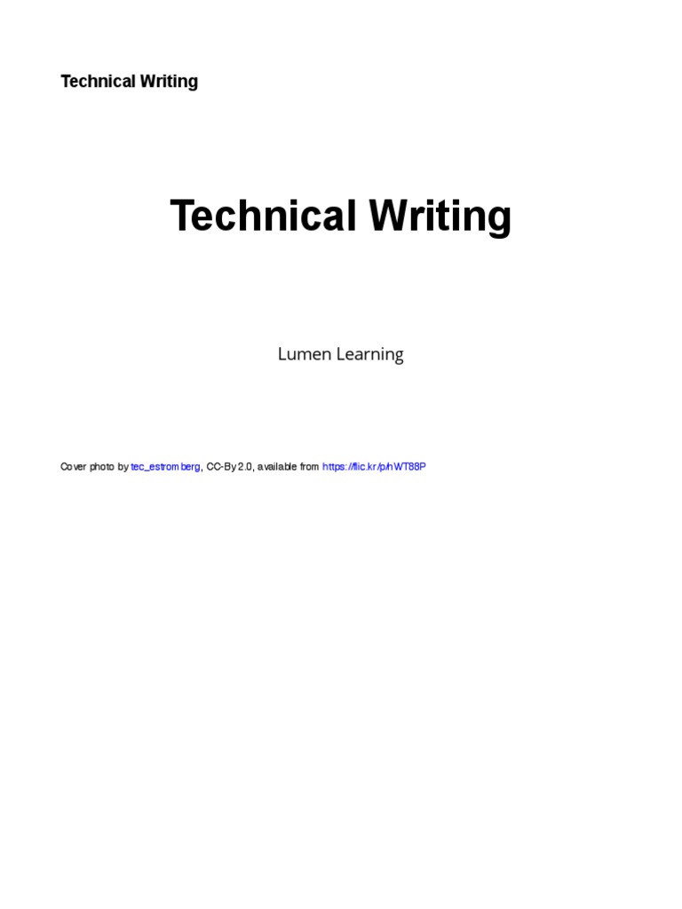 Technical Writing 8-17-17 | PDF | Technical Communication | Graphics