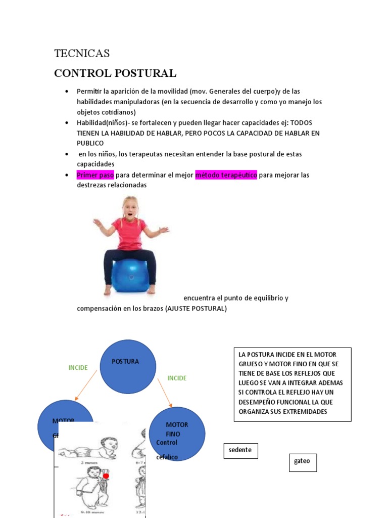 Control Postural y Desarrollo Infantil | PDF