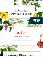 Rhetorical Devices in Songs