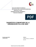 Diagnóstico comunitario de la urbanización Villa del Mar