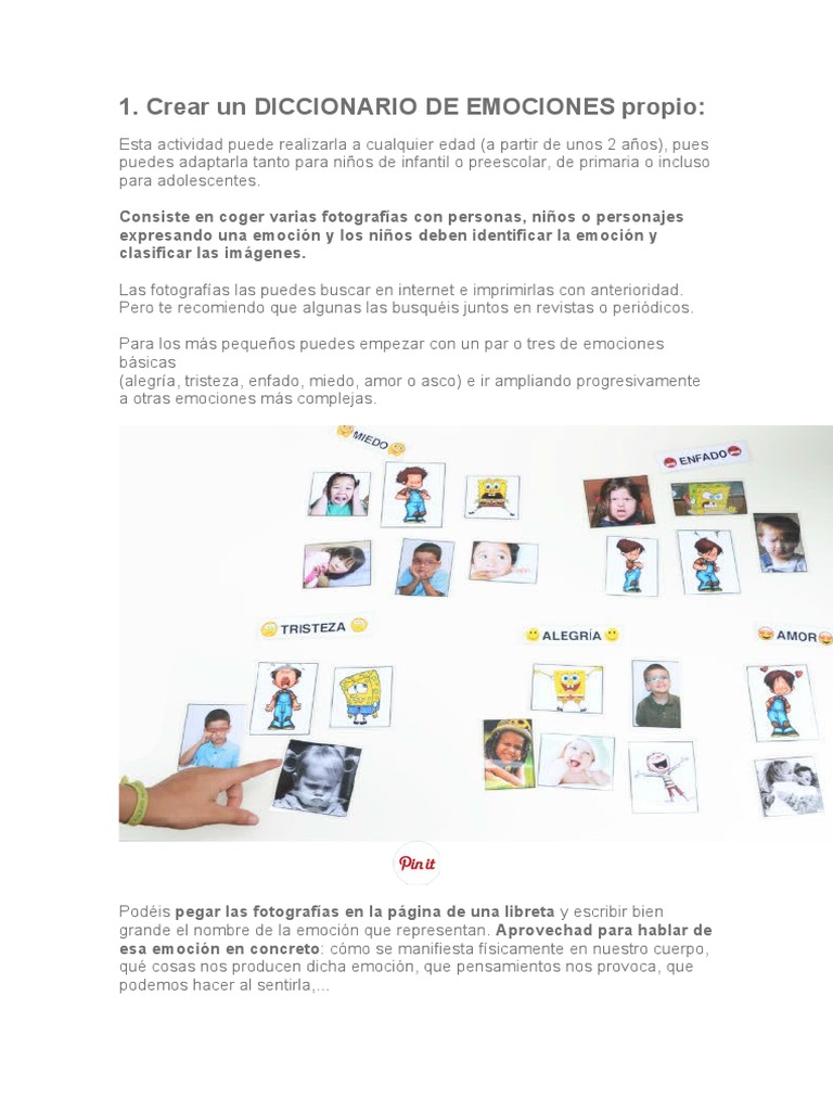 30 Actividades para Trabajar Emociones | PDF | Empatía | Las emociones