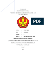Nurfajri - A25120055 - Makalah - Profesi, Profesional, Profesionalisme Dan Profesionalitas