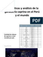 DIAPOSITIVAS 01, Estadísticas y análisis de la ganadería caprina en el Perú y el mundo