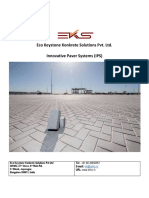 Eco Keystone Konkrete Solutions Pvt. Ltd. Innovative Paver Systems (IPS)