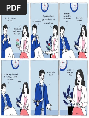 Blue Job Application Office 6 Panel Comic Strip