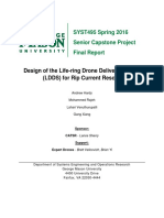 Design of The Life-Ring Drone Delivery System (LDDS) For Rip Current Rescue