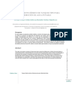 Comportamiento Sísmico de Tanques Tipo para Distribución de Agua Potable