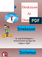 Direksiyon at Distansiya