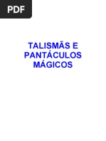 TALISMÃS E PANTÁCULOS MÁGICOS RESUMIDO