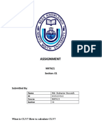 Assignment: MKT621 Section: 01