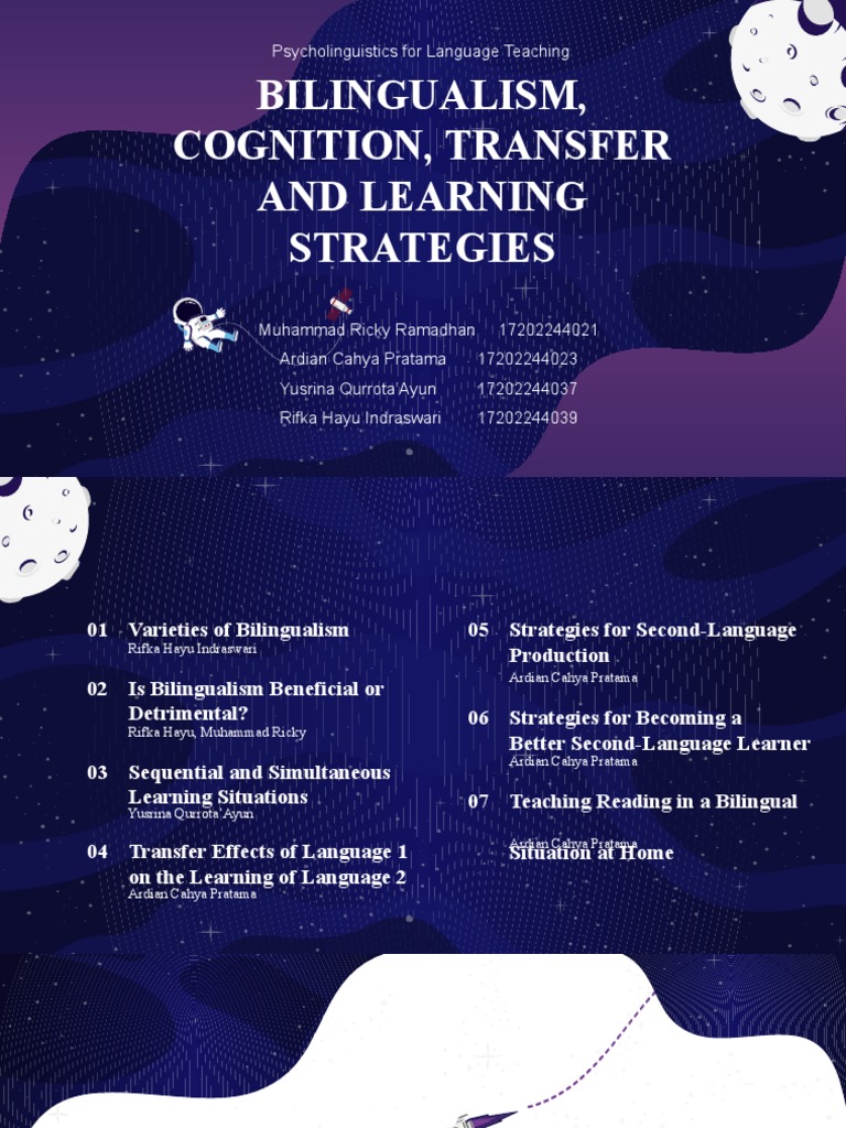 Bilingualism: Effects on Cognition and Learning | PDF | Multilingualism ...