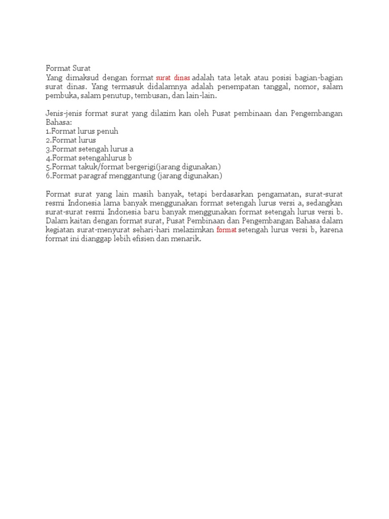 Format Surat Pdf
