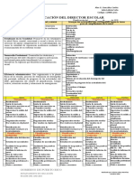 Planificacion Del Director Escolar Nueva 2020