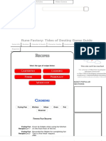 Rune Factory - Tides of Destiny Cooking Recipes Guide - Crimson Tear