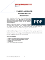 Project Report On Fabric Adhesive