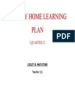 Weekly Home Learning Plan