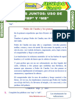 Palabras Con MP y MB para Segundo Grado de Primaria