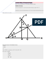 Trigonometric Ratios of Compound Angles