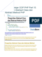 Tutorial Belajar OOP PHP Part 15 (Abstract Class & Abstract Method)