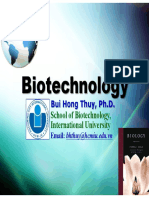 Biotechnology: School of Biotechnology, International University