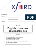 English Literature Handbook OCR UPDATED